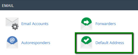 cPanel - Defaul address