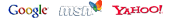 Google MSN Yahoo!